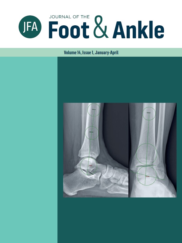 					View Vol. 14 No. 1 (2020): Journal of the Foot and Ankle
				